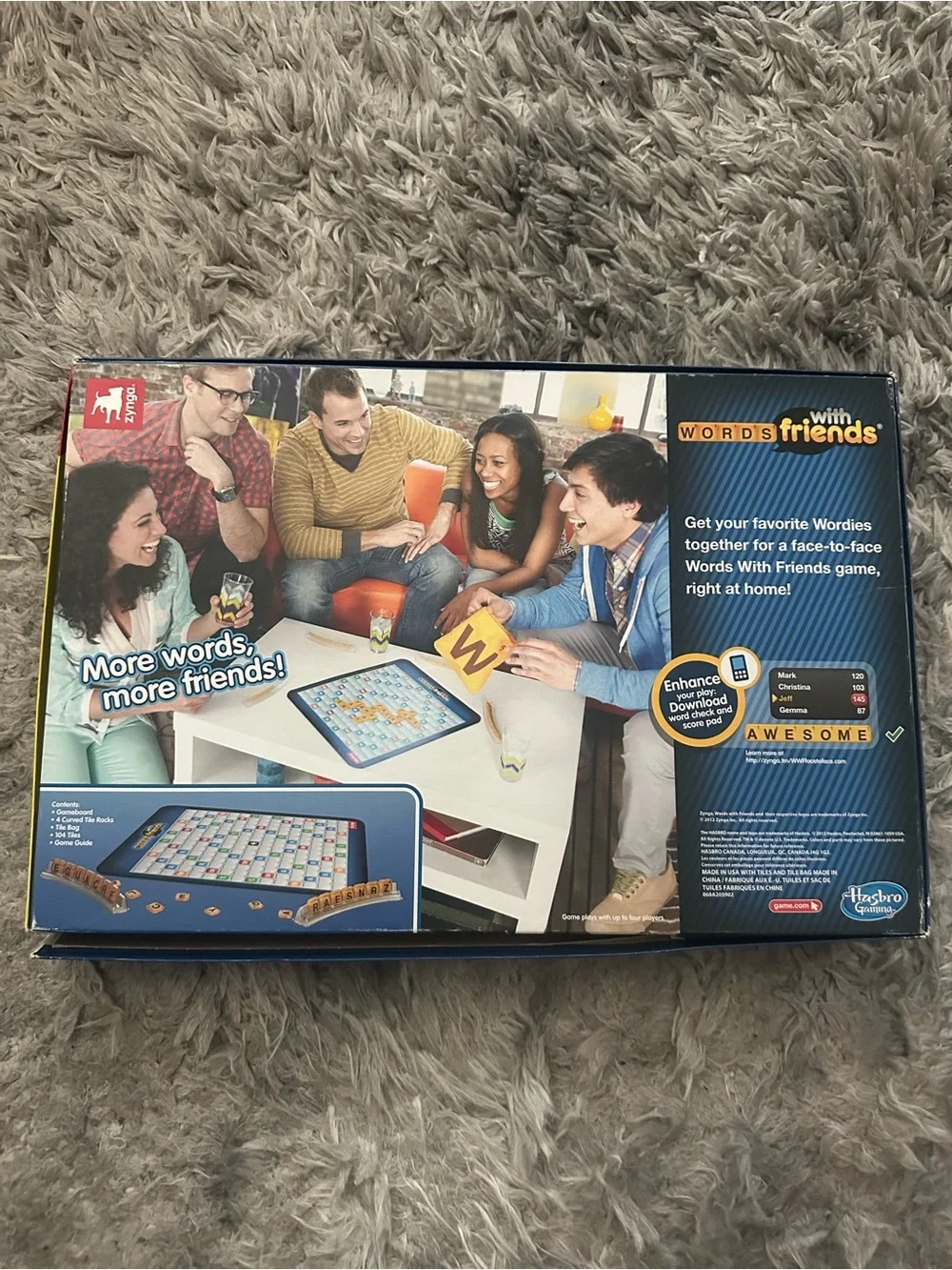 Hasbro Words With Friends Board Game - Black, Blue, Yellow
